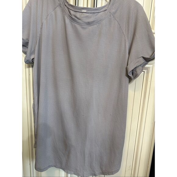 Lululemon Women's Open Up Tie Back Cuffed Short Sleeve Athletic Top Purple Large - Picture 6 of 10